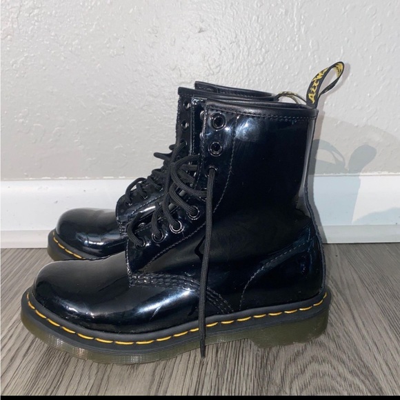 Dr. Martens Shoes Patent Leather Dr Marten Combat Boots Poshmark